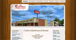 Desktop Screenshot of cottinshardware.com